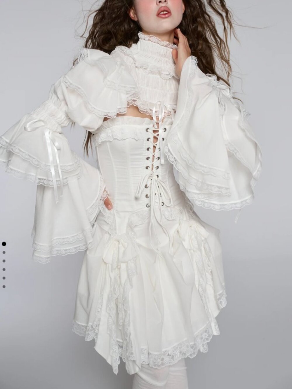 NWT Selkie The Phantom Bolero Top XSmall Ivory White